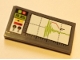 Part No: 87079pb0551  Name: Tile 2 x 4 with Lime Graph, '19.85' and Controls on Dark Bluish Gray Pattern (Sticker) - Set 60125