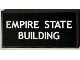 Part No: 87079pb1499  Name: Tile 2 x 4 with White 'EMPIRE STATE BUILDING' Pattern (Sticker) - Set 854030