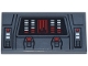 Part No: 87079pb1558  Name: Tile 2 x 4 with Black Console Display, Red and White Lines and Buttons Pattern (Sticker) - Set 75413