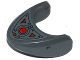 Part No: 87587pb02  Name: Shark Head with Rounded Nose with Oscilloscope and Armor Plates Pattern (Sticker) - Set 76027