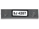 Part No: 92593pb017  Name: Plate, Modified 1 x 4 with 2 Studs without Groove with 'SJ 4207' Pattern (Sticker) - Set 4207