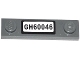 Part No: 92593pb021  Name: Plate, Modified 1 x 4 with 2 Studs without Groove with 'GH60046' Pattern (Sticker) - Set 60046
