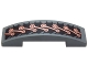 Part No: 93273pb044  Name: Slope, Curved 4 x 1 Double with Copper Mechanical Links Pattern (Sticker) - Set 70226