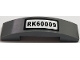 Part No: 93273pb100  Name: Slope, Curved 4 x 1 x 2/3 Double with 'RK60009' Pattern (Sticker) - Set 60009
