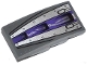 Part No: 93606pb024  Name: Slope, Curved 4 x 2 with Dark Purple Stripe, Silver Armor Plates with Rivets, and Black Air Intakes Pattern (Sticker) - Set 70722