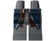 Part No: 970c00pb0162  Name: Hips and Legs with Dark Blue Vest Tails and Belt Pattern (Boromir)