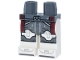 Part No: 970c01pb71  Name: Hips and White Legs with SW Clone Trooper Armor, Dark Bluish Gray Pants, Light Bluish Gray Markings and Straps and Dark Red Kama Pattern