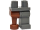 Part No: 970d59  Name: Hips and 1 Dark Bluish Gray Left Leg, 1 Reddish Brown Pirate Peg Leg