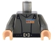 Part No: 973pb0229c01  Name: Torso SW Imperial Officer 2 (Grand Moff) Pattern / Dark Bluish Gray Arms / Light Nougat Hands