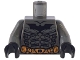 Part No: 973pb0492c01  Name: Torso Batman Logo with Body Armor and Copper Belt Pattern / Dark Bluish Gray Arms / Black Hands