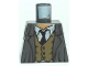 Part No: 973pb0740  Name: Torso Harry Potter Jacket with Rumpled Vest and Tie Pattern
