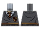 Part No: 973pb0744  Name: Torso Harry Potter Sweater and Tie Gryffindor Stripe and Shield Pattern