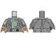 Part No: 973pb3138c01  Name: Torso SW Armor with Sand Green Stains, Imperial Officer Insignia and Coat Pattern (Tobias Beckett) / Dark Bluish Gray Arms / Dark Tan Hands