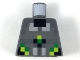 Part No: 973pb3300  Name: Torso Black, Silver, Light Bluish Gray, Lime, and Green Pixelated Armor Pattern