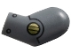 Part No: 981pb360  Name: Arm, Left with Gold Circle, Black Rivets and Line with Arc Pattern