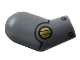Part No: 982pb360  Name: Arm, Right with Gold Circle, Black Rivets and Line with Arc Pattern