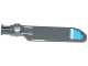 Part No: 99012pb04  Name: Technic Rotor Blade Small with Axle and Pin Connector End with White Stripe on Dark Azure Background Pattern on Bottom (Sticker) - Set 70129