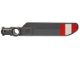 Part No: 99012pb09  Name: Technic Rotor Blade Small with Axle and Pin Connector End with Red and White Stripes (Wide Equal Width) Pattern on Top (Sticker) - Set 42025