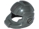 Part No: 99254pb01  Name: Minifigure, Headgear Helmet Space with Open Visor Large and Silver Stripe Pattern