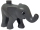 Part No: eleph5c01pb01  Name: Duplo Elephant Baby, Walking, Eyes Squared Pattern