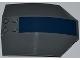 Part No: x224pb021  Name: Windscreen 8 x 6 x 2 Curved with Dark Blue Stripe Pattern (Sticker) - Set 8018