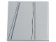 Part No: 10202pb054L  Name: Tile 6 x 6 with Bottom Tubes with Dark Bluish Gray Diagonal Panel Lines Pattern Model Left Side (Sticker) - Set 75367
