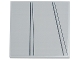 Part No: 10202pb054R  Name: Tile 6 x 6 with Bottom Tubes with Dark Bluish Gray Diagonal Panel Lines Pattern Model Right Side (Sticker) - Set 75367