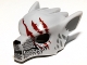 Part No: 11233pb03  Name: Minifigure, Headgear Mask Wolf with Fangs, Stubble and Three Dark Red Gashes Pattern