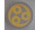 Part No: 14769pb0189 Name: Tile, Round 2 x 2 with Bottom Stud Holder with Yellow Swirl SW Ado Eemon Emblem Pattern (Sticker) - Set 75042 Part No: 14769pb0189 Name: Tile, Round 2 x 2 with Bottom Stud Holder with Yellow Swirl SW Ado Eemon Emblem Pattern (Sticker) - Set 75042