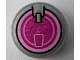 Part No: 14769pb0471 Name: Tile, Round 2 x 2 with Bottom Stud Holder with Hatch with Bright Pink and Dark Pink Circles Pattern (Sticker) - Set 75973 Part No: 14769pb0471 Name: Tile, Round 2 x 2 with Bottom Stud Holder with Hatch with Bright Pink and Dark Pink Circles Pattern (Sticker) - Set 75973