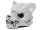 Part No: 15083pb08  Name: Minifigure, Headgear Mask Tiger with White Fangs, Black Fur and Open Mouth with Teeth Pattern