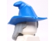 Part No: 20606pb06  Name: Minifigure, Hair Combo, Hair with Hat, Mid-Length Scraggly with Blue Floppy Witch Hat Pattern (BAM)
