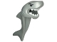 Part No: 24076pb03  Name: Minifigure, Headgear Head Cover, Costume Shark Head, Tail and Fin with Black Eyes and White Teeth Pattern