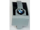 Part No: 24116pb021  Name: Technic, Panel Curved 3 x 5 x 3 with BMW Logo and Black Stripes Pattern (Sticker) - Set 42063