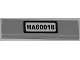 Part No: 2431pb0284  Name: Tile 1 x 4 with Black 'HA60018' on White Background Pattern (Sticker) - Set 60018