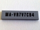 Part No: 2431pb0339  Name: Tile 1 x 4 with 'MA-xxxxxxxx' Pattern