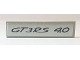 Part No: 2431pb0618  Name: Tile 1 x 4 with 'GT3RS 4.0' Pattern (Sticker) - Set 42056