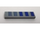 Part No: 2431pb0648  Name: Tile 1 x 4 with Blue Stripes Pattern (Sticker) - Set 75149