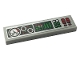 Part No: 2431pb0678 Name: Tile 1 x 4 with Control Panel with Green, Red and White Buttons and Gauges Pattern (Sticker) - Set 42108 Part No: 2431pb0678 Name: Tile 1 x 4 with Control Panel with Green, Red and White Buttons and Gauges Pattern (Sticker) - Set 42108