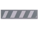 Part No: 2431pb0831 Name: Tile 1 x 4 with Light Bluish Gray and White Danger Stripes Pattern (Sticker) - Set 41381 Part No: 2431pb0831 Name: Tile 1 x 4 with Light Bluish Gray and White Danger Stripes Pattern (Sticker) - Set 41381