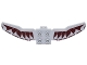 Part No: 25266pb01  Name: Minifigure Wings with 4 Back Studs with Dark Red Armor Panels Pattern