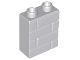 Part No: 25550  Name: Duplo, Brick 1 x 2 x 2 with Molded Masonry Profile
