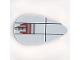 Part No: 2586px6  Name: Minifigure, Shield Ovoid with SW Small Rocket at Top Pattern
