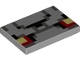 Part No: 26603pb089  Name: Tile 2 x 3 with Pixelated Black, Bright Light Yellow, Dark Bluish Gray and Red Pattern (Minecraft Redstone Golem Face)