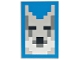 Part No: 26603pb419 Name: Tile 2 x 3 with Pixelated Wolf Head with Black Eyes and Nose, Dark Bluish Gray and White Fur on Blue Background Pattern (Minecraft Wolf Tamer Shield) Part No: 26603pb419 Name: Tile 2 x 3 with Pixelated Wolf Head with Black Eyes and Nose, Dark Bluish Gray and White Fur on Blue Background Pattern (Minecraft Wolf Tamer Shield)