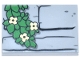 Part No: 26603pb517  Name: Tile 2 x 3 with Black Stone Contours and Vine with Bright Green Leaves and Bright Light Yellow Flowers Pattern (Minecraft Iron Golem Torso)