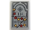 Part No: 26603pb584 Name: Tile 2 x 3 with Tombstone, Dark Bluish Gray 'J.H. 1870-1898' and Leaves Pattern (Sticker) - Set 910049 Part No: 26603pb584 Name: Tile 2 x 3 with Tombstone, Dark Bluish Gray 'J.H. 1870-1898' and Leaves Pattern (Sticker) - Set 910049