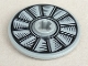 Lot ID: 405535912  Part No: 2723pb067  Name: Technic, Disk 3 x 3 with Silver and Black Fan Pattern (Sticker) - Set 75901