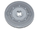 Lego part: Technic, Disk 3 x 3 with Disk Brake Silver Rotor Pattern