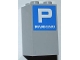 Part No: 30145pb008  Name: Brick 2 x 2 x 3 with White Letter P and 'PARKING' on Blue Background Pattern (Sticker) - Set 8186